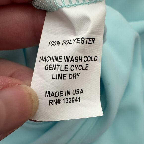 Amanda Uprichard Dress Womens XS Light Blue Drape Neck Ruched Side Tie Back NEW - Picture 8 of 8